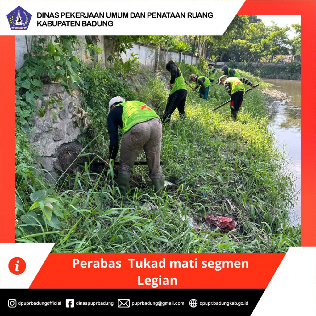 Perabasan Tukad mati segmen Legian Kecamatan Kuta Kabupaten Badung